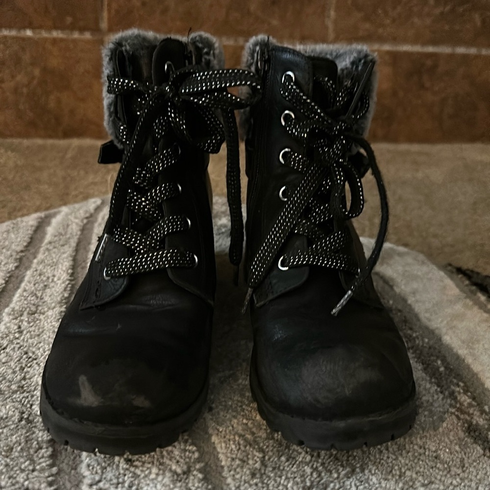 Black boots brand is girls rule